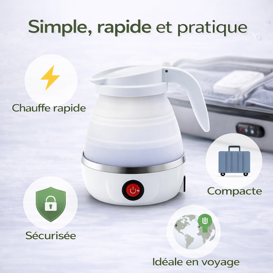 Bouilloire Électrique Pliable de Voyage