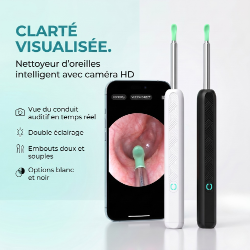 Nettoyeur d'oreilles visuel haute précision