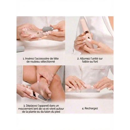 Râpe à pieds électrique rechargeable