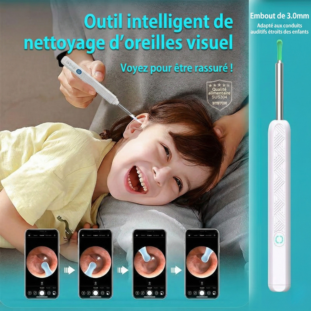 Nettoyeur d’Oreilles Intelligent avec Caméra