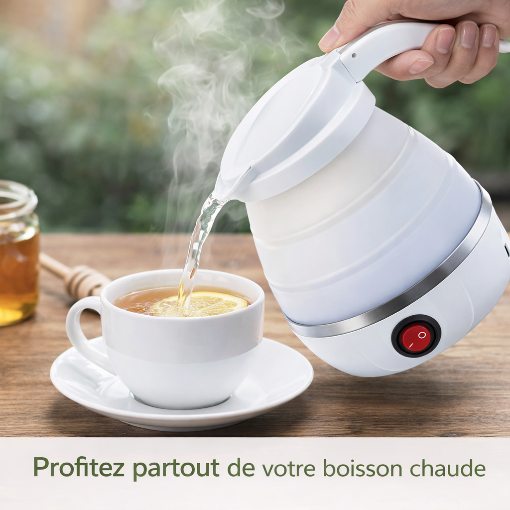Bouilloire Électrique Pliable de Voyage