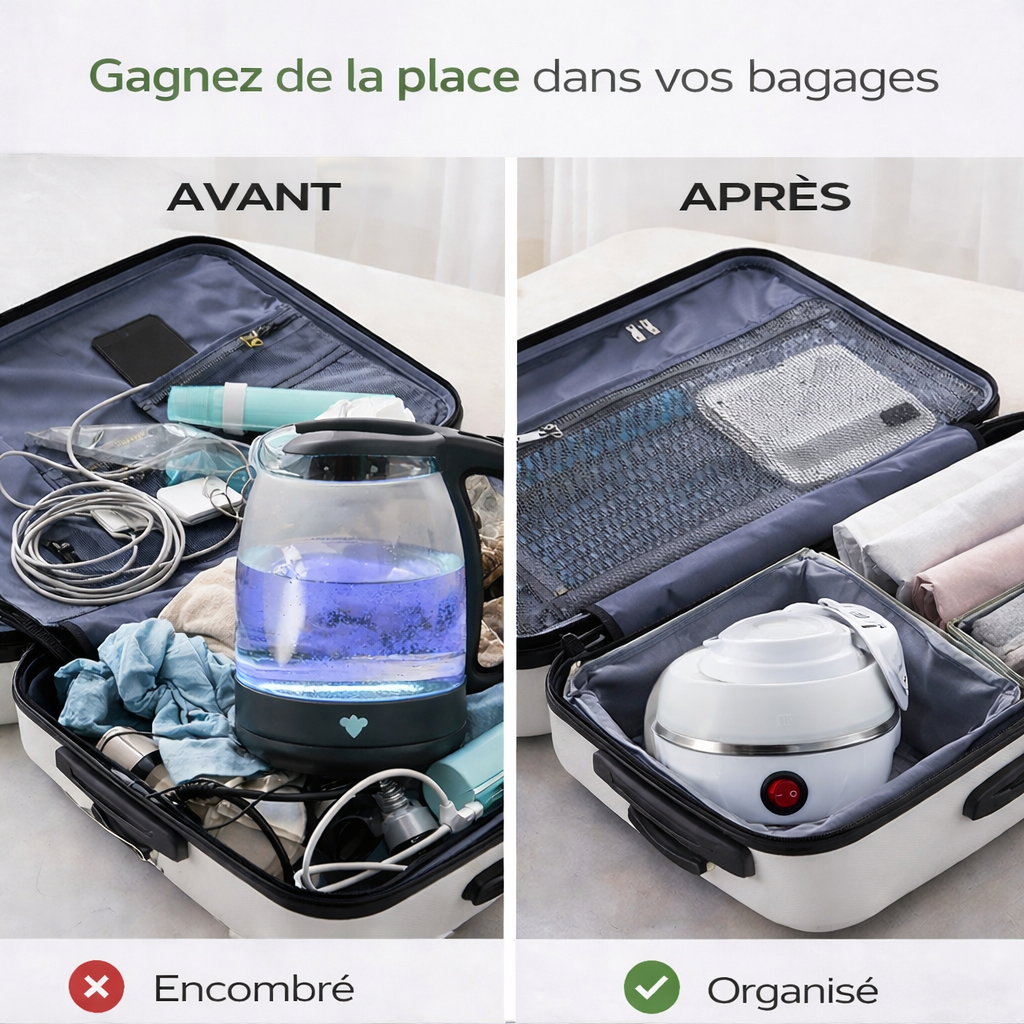 Bouilloire Électrique Pliable de Voyage