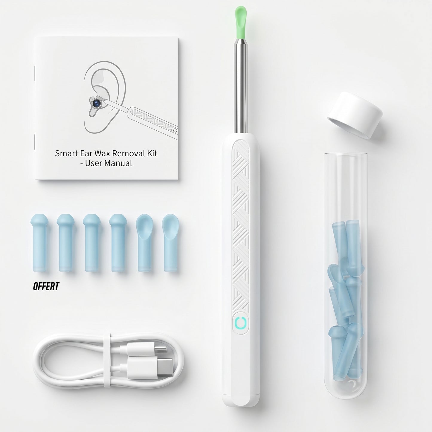 Nettoyeur d'oreilles visuel haute précision