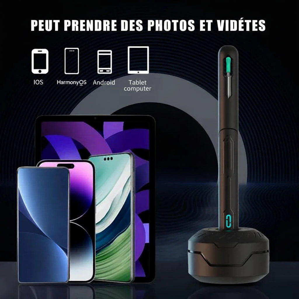 NE28 Pro™ – Kit Professionnel de Nettoyage des Oreilles avec Caméra HD 1080P et Connexion WiFi
