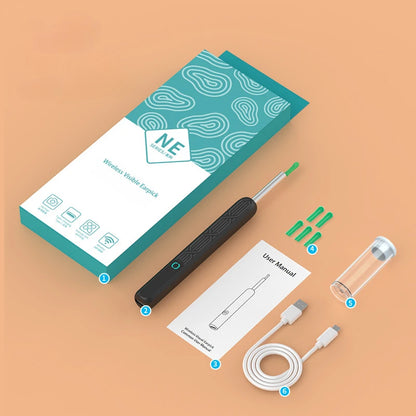 NE28 Pro™ – Kit Professionnel de Nettoyage des Oreilles avec Caméra HD 1080P et Connexion WiFi