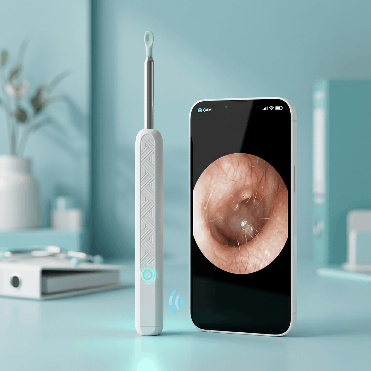 Nettoyeur d'oreilles visuel intelligent avec caméra HD